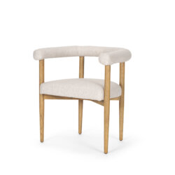 MERCANA ARDEN CREAM TWILL FABRIC DINING CHAIR 70422 kleinburg