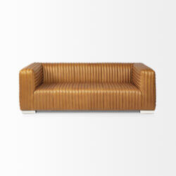 MERCANA RICCIARDO COGNAC LEATHER SOFA 70793 toronto