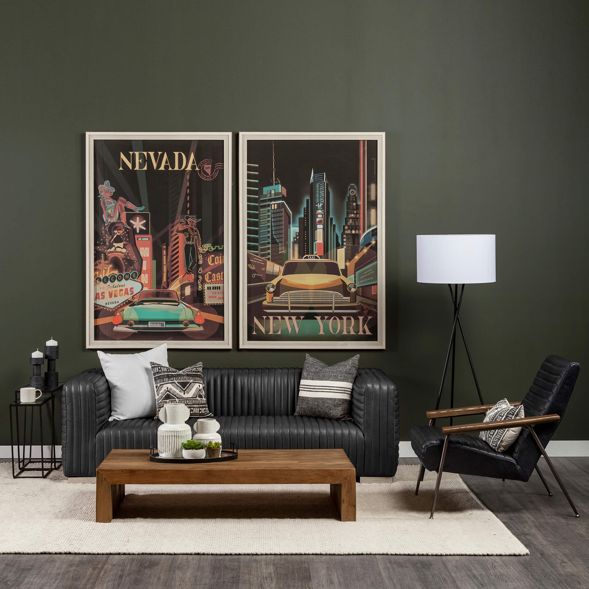 MERCANA RICCIARDO BLACK LEATHER SOFA 70794 mississauga
