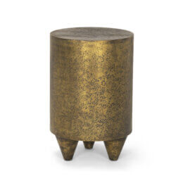 MERCANA ROSH TEXTURED GOLD METAL TABLE 70741 burlington