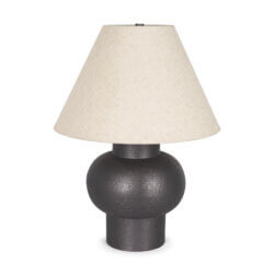MERCANA SALAAH BLACK BRUSHED METAL TABLE LAMP 70748 waterloo