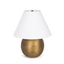 MERCANA SADIYAH ANTIQUED GOLD BRUSHED METAL TABLE LAMP 70749 vancouver