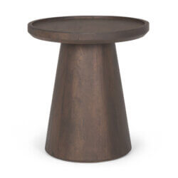 MERCANA TAKODA ROUND WOOD SIDE TABLE 70878 mississauga