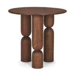 MERCANA SONEL PEDESTAL ACACIA FOYER TABLE 70848-AB perth