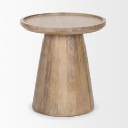 MERCANA TAKODA ROUND WOOD SIDE TABLE 70877 montreal