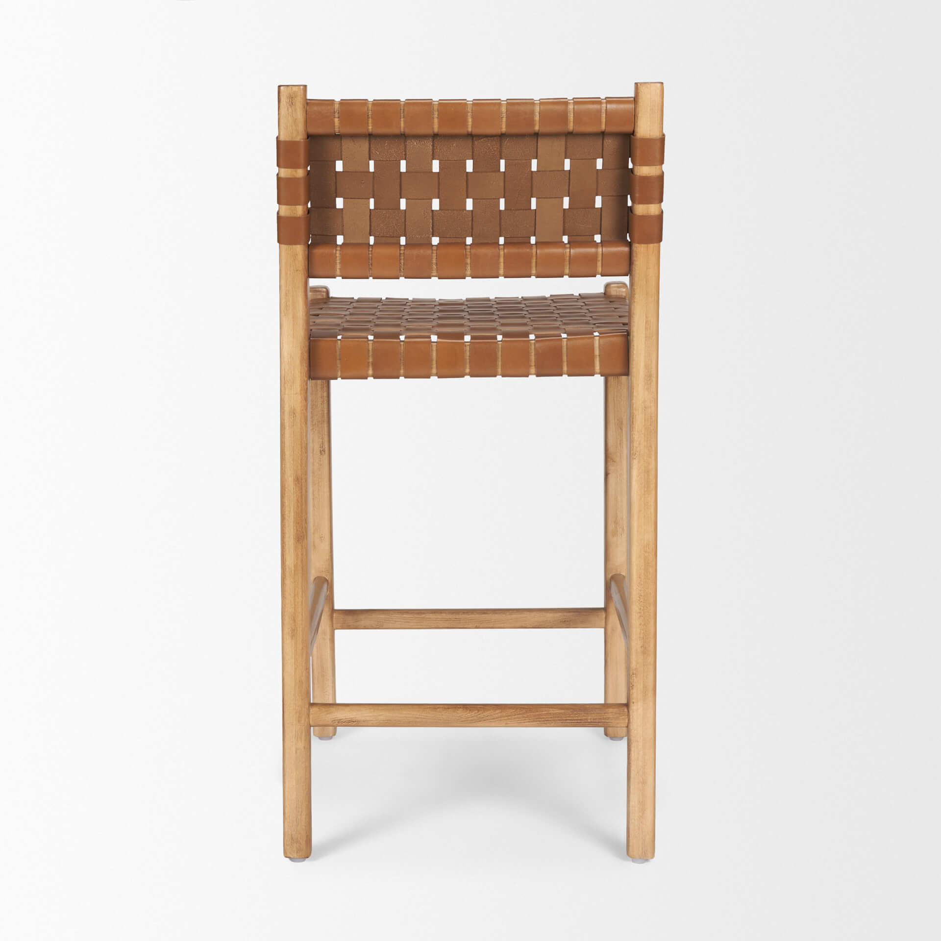 MERCANA SHANE WOVEN LEATHER COUNTER STOOL 70798 calgary