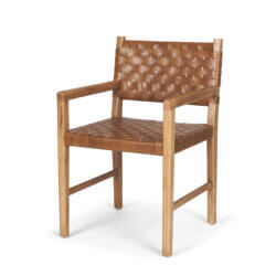 MERCANA SHANE WOVEN LEATHER DINING CHAIR 70799 ottawa