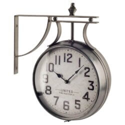 MERCANA LINDSAY 19" INDUSTRIAL WALL CLOCK 63160 belleville