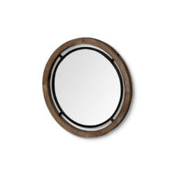 MERCANA JOSI 19" WOOD/METAL ROUND MIRROR 68002 vancouver