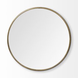 MERCANA PIPER LARGE GOLD METAL MIRROR 68545 king city