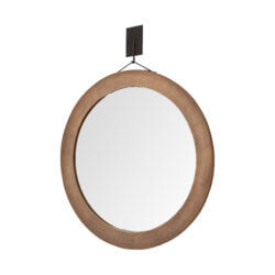 MERCANA AVRAM 43.5 ROUND WOOD MIRROR 69025 quebec city