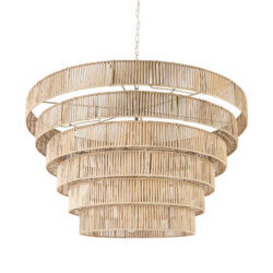 MERCANA MARIMBA NATURAL 6 TIER CHANDELIER 69240 kingston