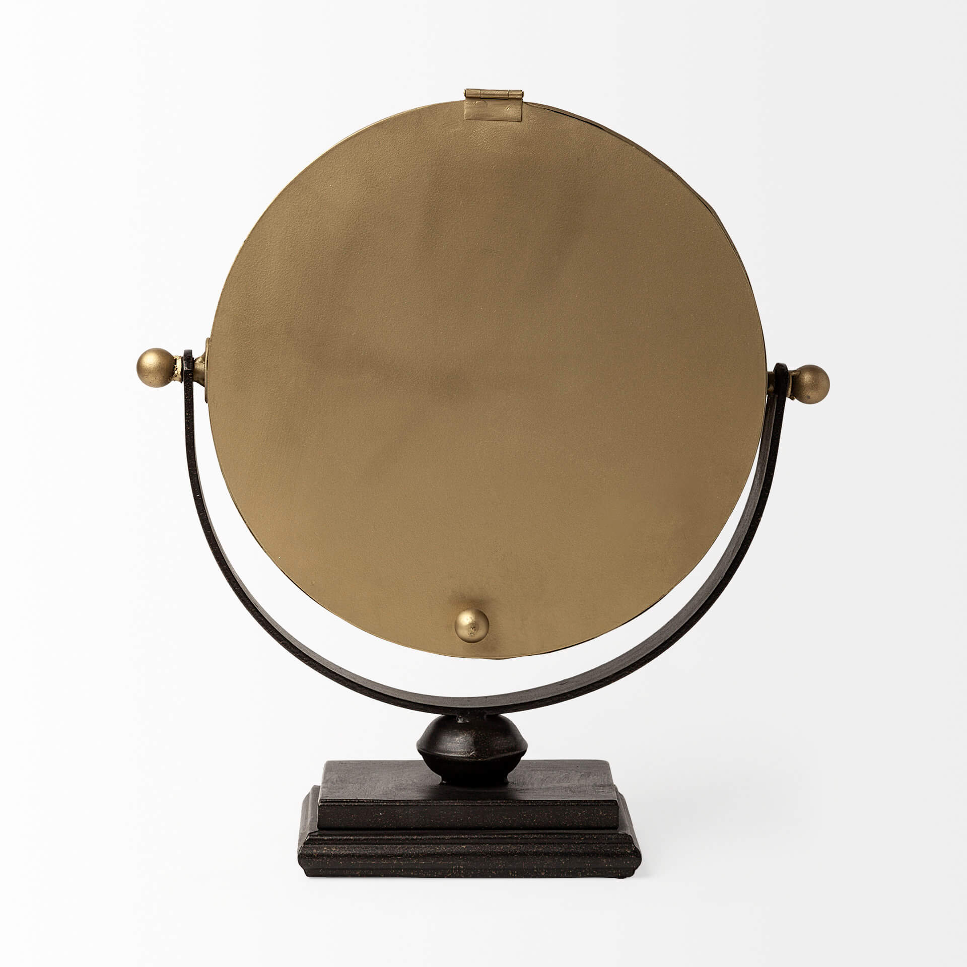 MERCANA HOUSTON GOLD HALF MOON BASE TABLE CLOCK 63102 port perry