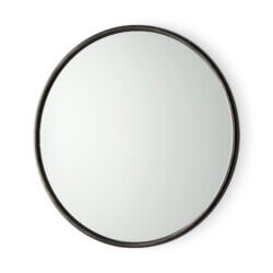 MERCANA PIPER SMALL BLACK METAL MIRROR 69341 kleinburg