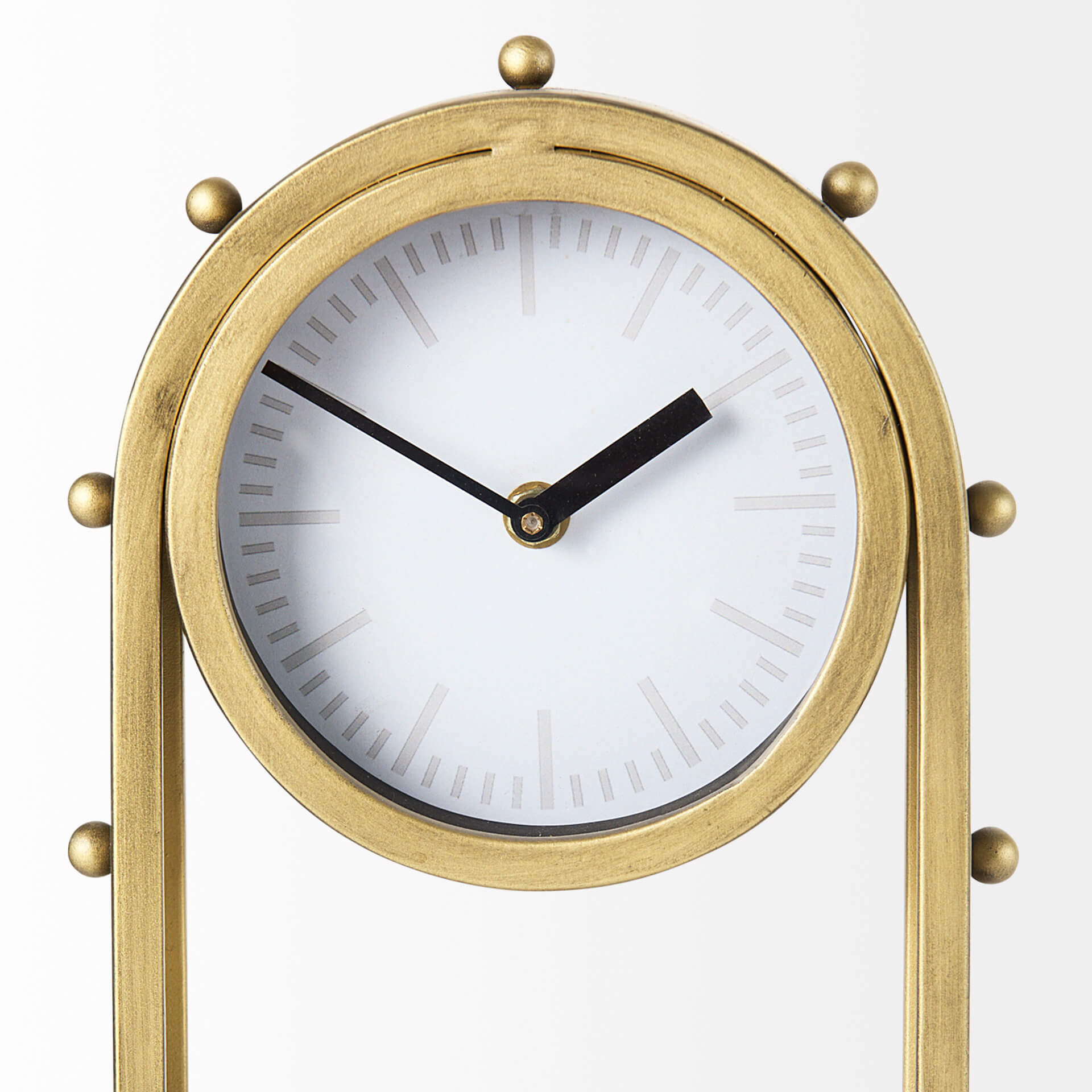 MERCANA MARIAN GOLD STUDDED TABLE CLOCK 69484 kingston