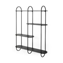 MERCANA DECIMUS BLACK METAL 3 TIERED SHELF 69491 trenton