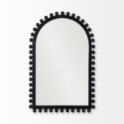 MERCANA LEEDS BLACK WOOD ARCH MIRROR 69285 woodbridge