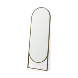 MERCANA SADIE GOLD METAL FLOOR MIRROR 69537 king city