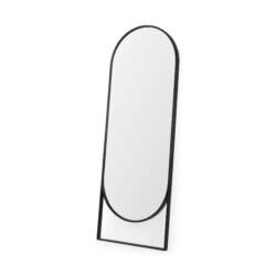 MERCANA SADIE BLACK METAL FLOOR MIRROR 69538 caledon