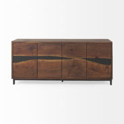MERCANA HEMLOCK BROWN WOOD SIDEBOARD 69734 port elgin