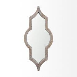 MERCANA TAMANAR LIGHT BROWN WOOD MIRROR 69458 cornwall