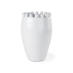 MERCANA BASIN MEDIUM OFF-WHITE GLAZED VASE 70163 uxbridge