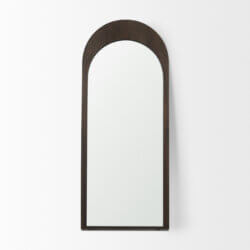 MERCANA CELESTE DARK BROWN WOOD FLOOR MIRROR 70621 niagara