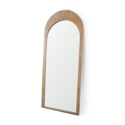 MERCANA CELESTE LIGHT BROWN WOOD FLOOR MIRROR 70623 aurora