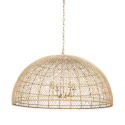 MERCANA THAD 4-LIGHT NATURAL RATTAN CHANDELIER 70916 toronto