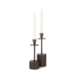 MERCANA PETRIA ANTIQUED GOLD METAL CANDLE HOLDERS 70649 montreal