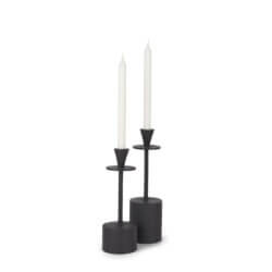 MERCANA PETRIA MATTE BLACK TAPER CANDLE HOLDERS 70650 quebec city