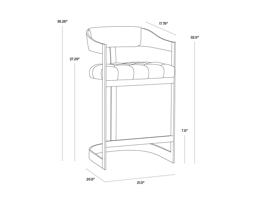 SUNPAN BEAUMONT COUNTER STOOL - RHEA LIGHT BARLEY 112400 toronto