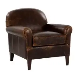 SUNPAN BASTONI LOUNGE CHAIR - CHOCOLATE LEATHER 109010 niagara