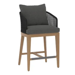 SUNPAN CAPRI COUNTER STOOL - NATURAL - GRACEBAY GREY 110439 orilla