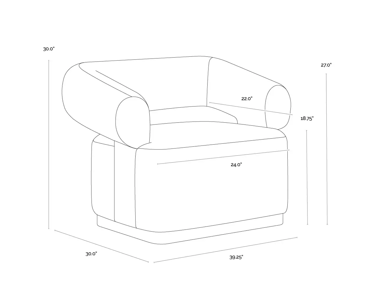 SUNPAN AGGIE SWIVEL LOUNGE CHAIR 111482 gatineau