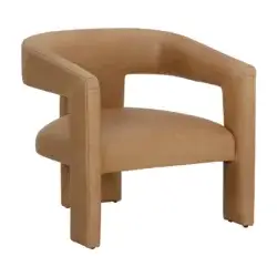 SUNPAN COBOURG LOUNGE CHAIR - LUDLOW SESAME LEATHER 111587 burlington