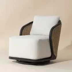 SUNPAN BORA SWIVEL ARMCHAIR - LOUIS CREAM 111685 quebec city