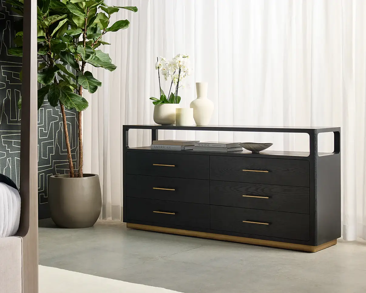 SUNPAN DANETTE DRESSER BLACK 111771 north york
