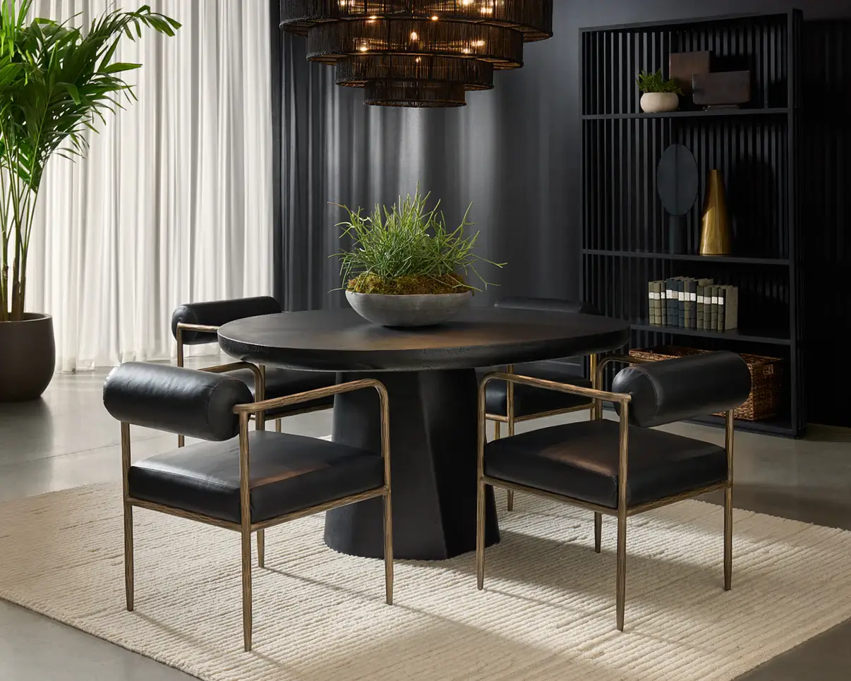 SUNPAN AJANI DINING ARMCHAIR CHARCOAL BLACK 111805 mississauga