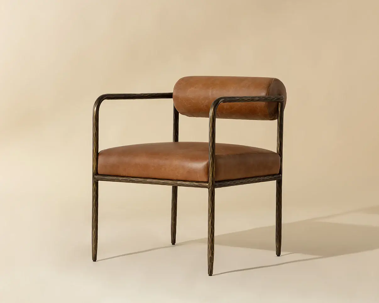 SUNPAN AJANI DINING ARMCHAIR TAN 111844 toronto