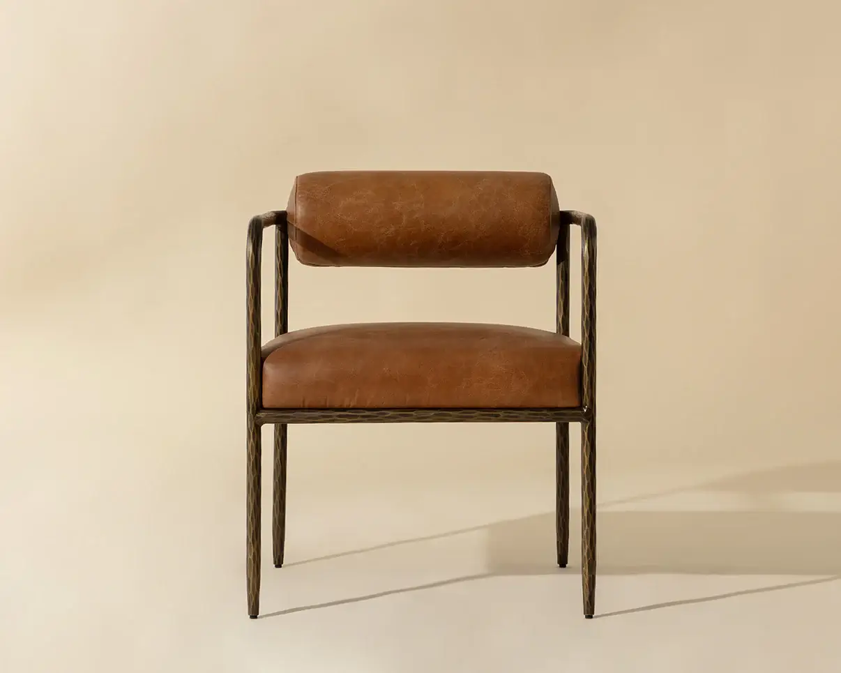 SUNPAN AJANI DINING ARMCHAIR TAN 111844 toronto