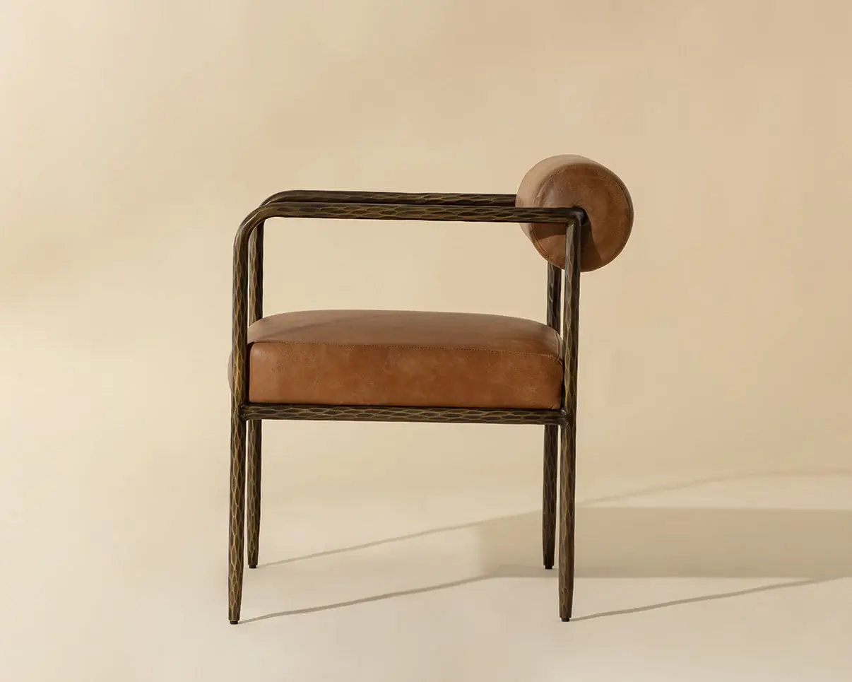 SUNPAN AJANI DINING ARMCHAIR TAN 111844 toronto
