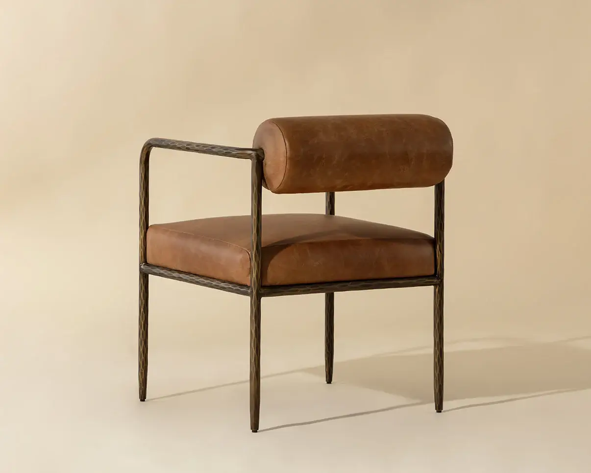 SUNPAN AJANI DINING ARMCHAIR TAN 111844 toronto