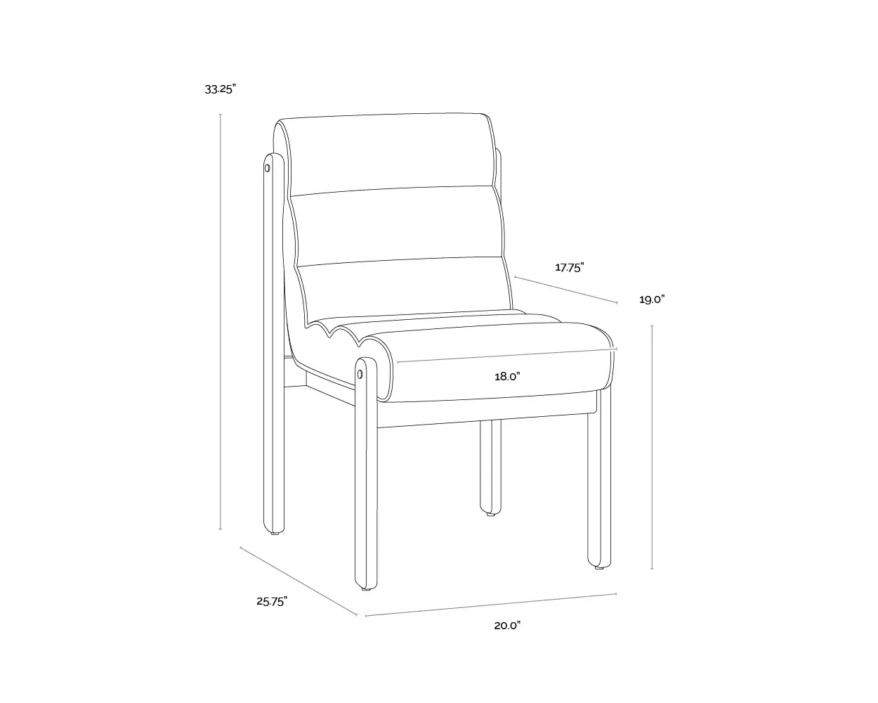 SUNPAN BERTIE DINING CHAIR - GERALT LINEN 111953 port perry