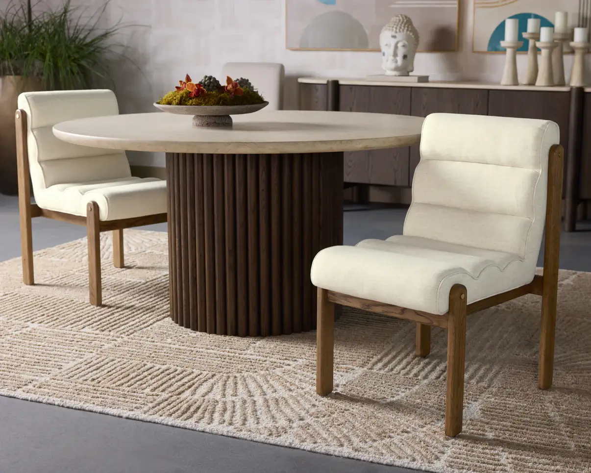 SUNPAN BERTIE DINING CHAIR - GERALT LINEN 111953 port perry