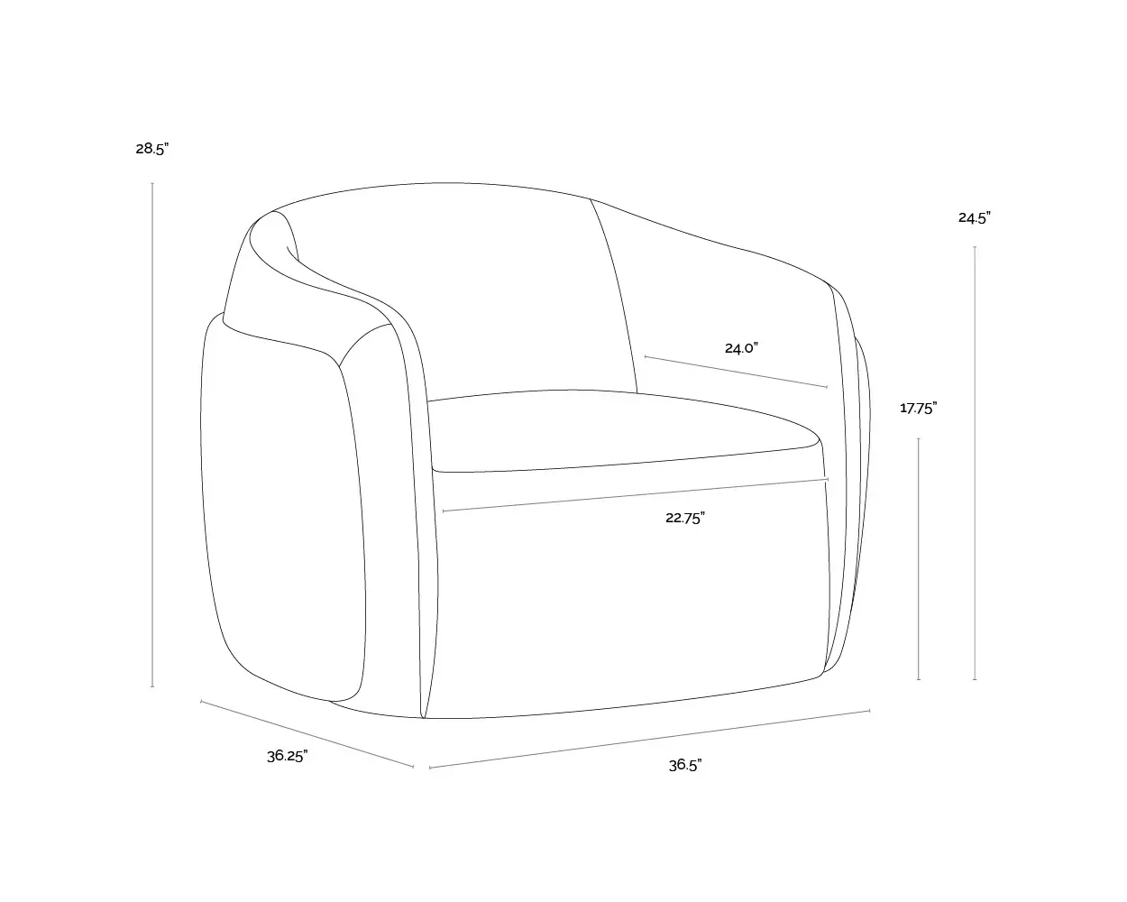 SUNPAN CARIS SWIVEL LOUNGE CHAIR - SANTA CRUZ OATMEAL 112208 edmonton