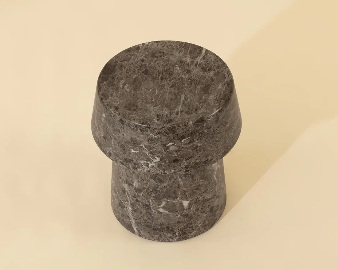 SUNPAN BRIE END TABLE - MARBLE LOOK - DARK EMPERADOR 112719 montreal