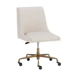 SUNPAN HALDEN OFFICE CHAIR - BEIGE LINEN 108730 huntsville