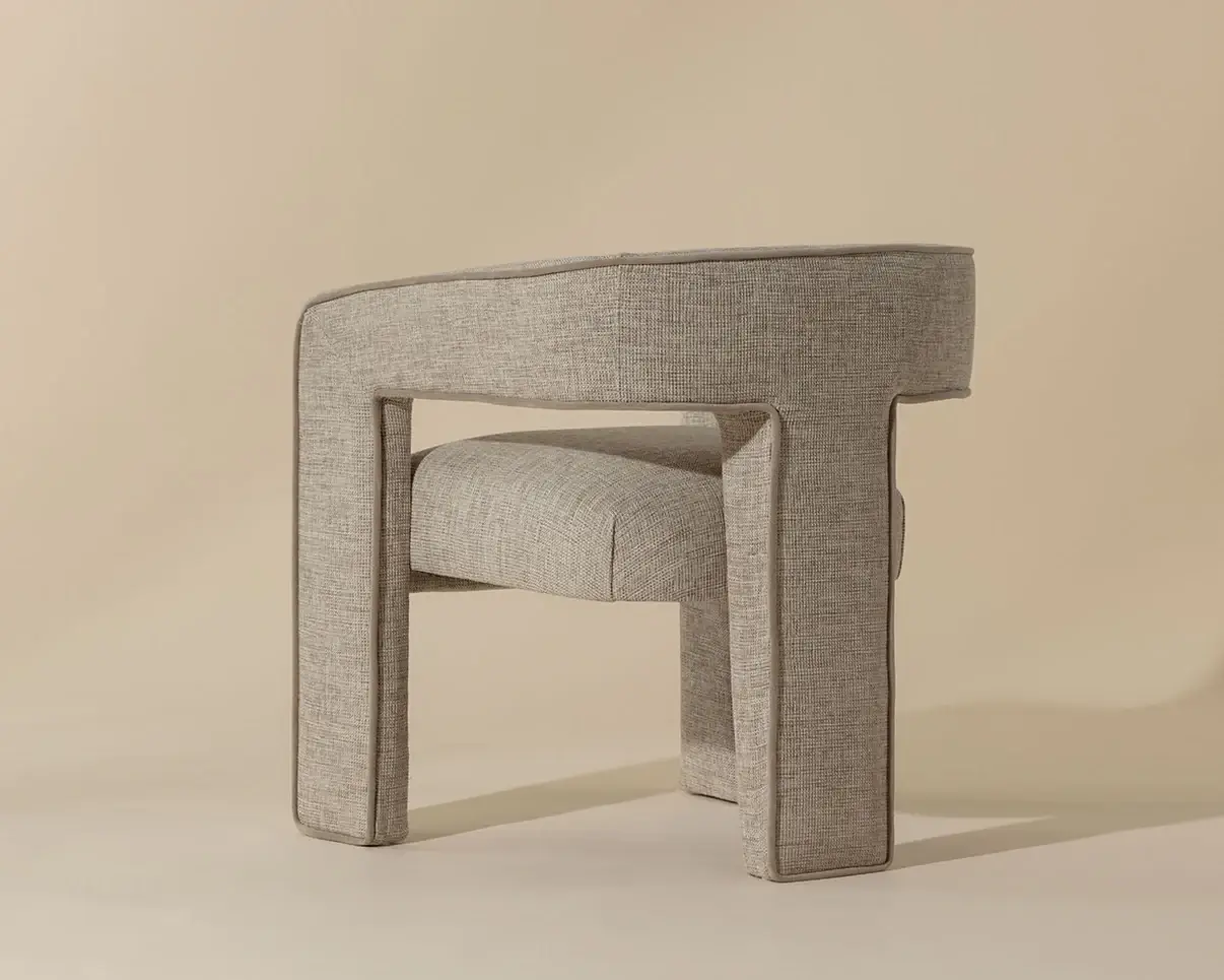 SUNPAN KRASNER DINING ARMCHAIR - RHAPSODY SAND 109718 - Image 4