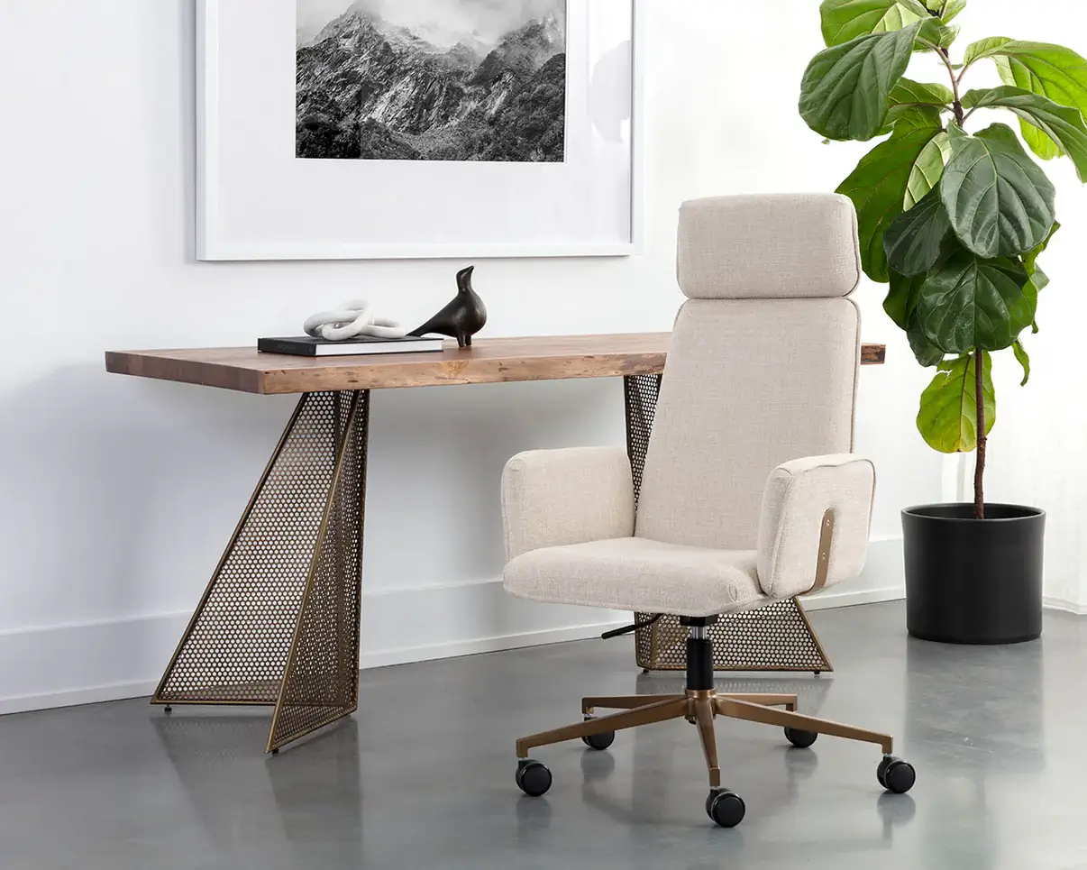 SUNPAN KALEV OFFICE CHAIR - CHACHA CREAM 110264 niagara